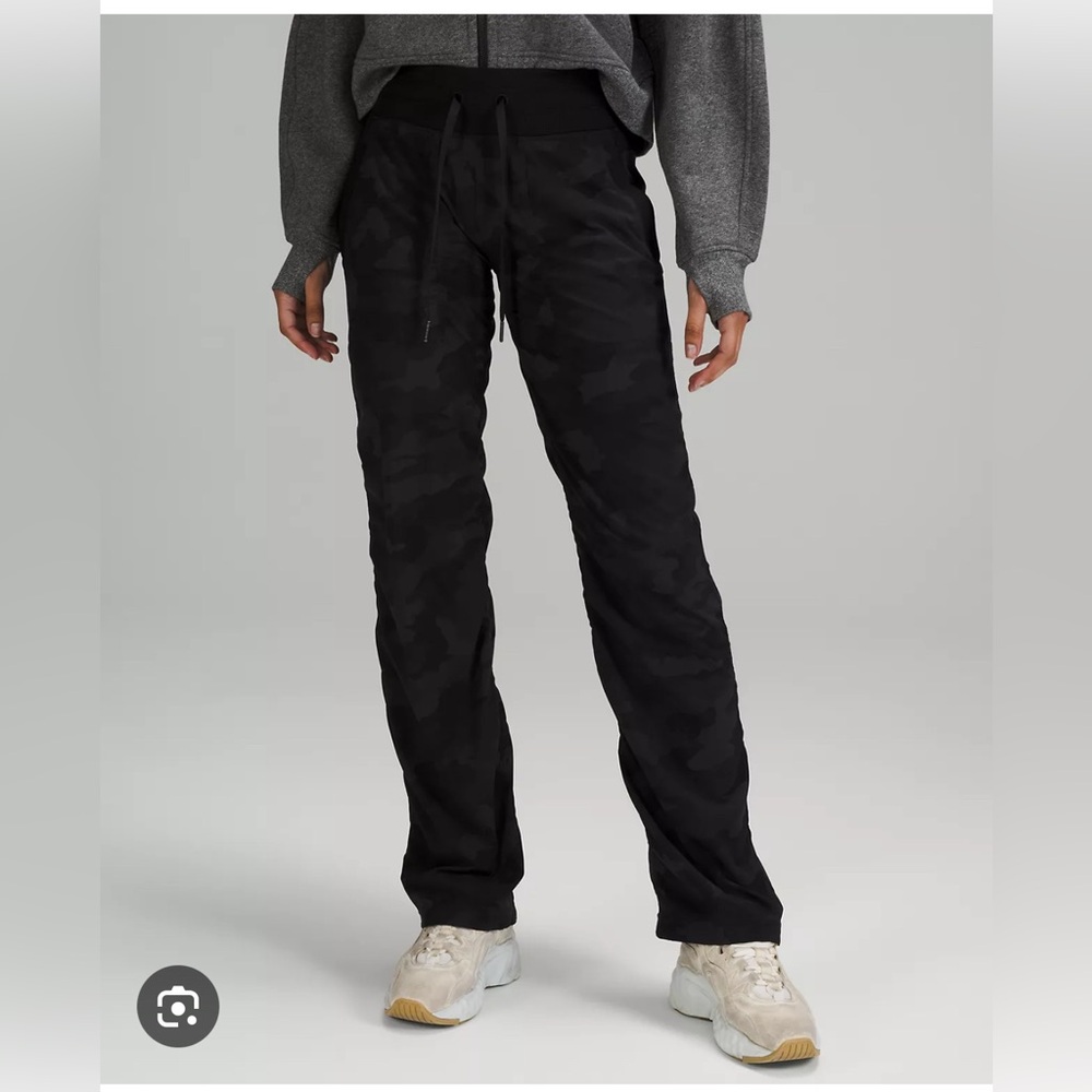 NWT lululemon Dance Studio Mid-Rise Pant *Regular, Black, Size 2
